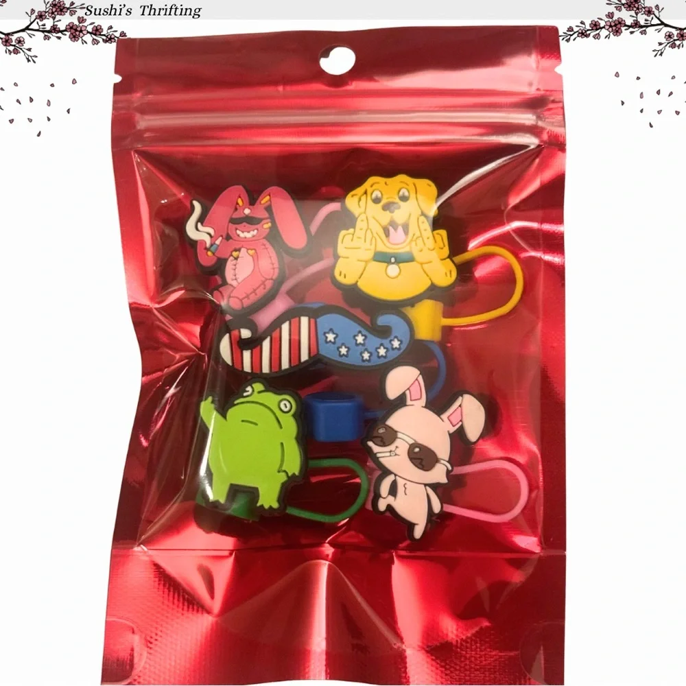 Unhinged 5pc Straw Topper Set